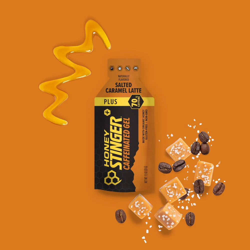 Salted Caramel Latte Caffeinated Energy Gel Box of 12