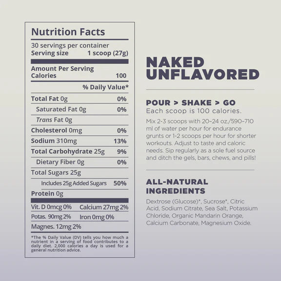 Tailwind Endurance Fuel-Naked (Unflavored) / 30 Serving