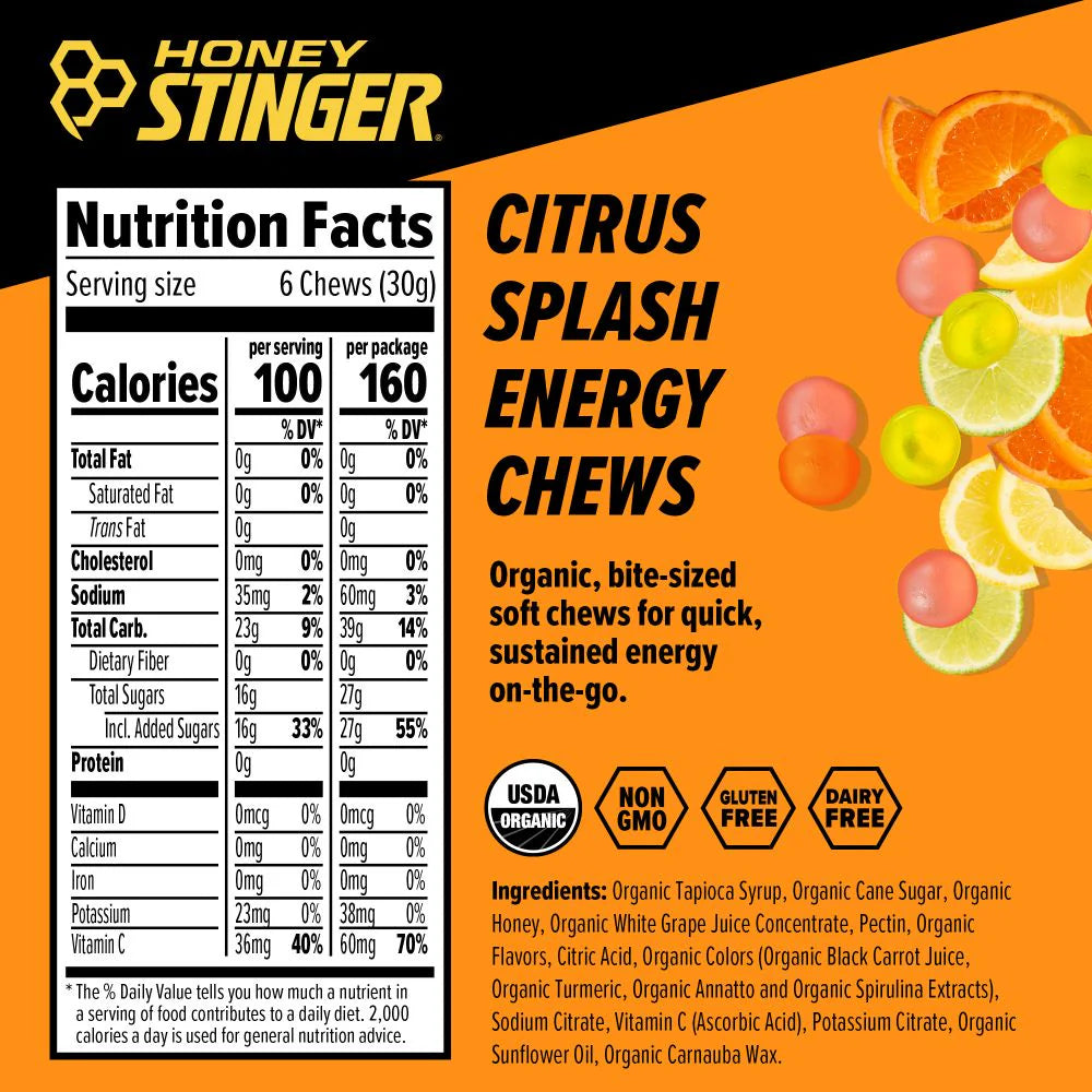 Citrus Splash Energy Chew Box of 12