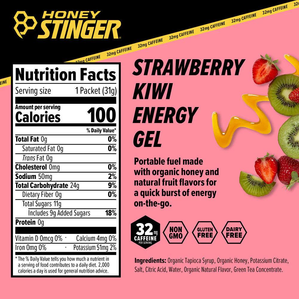 Strawberry Kiwi Energy Gel Box of 12
