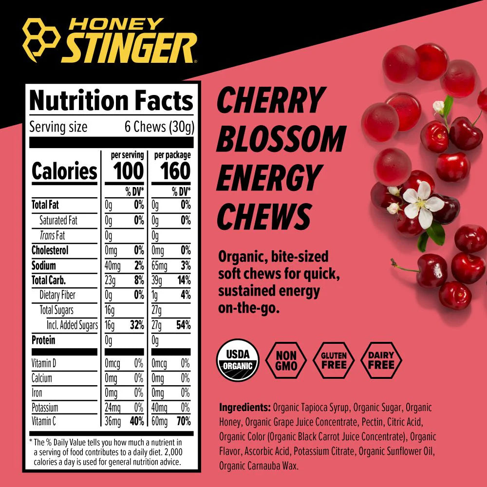 Cherry Blossom Energy Chews Box of 12