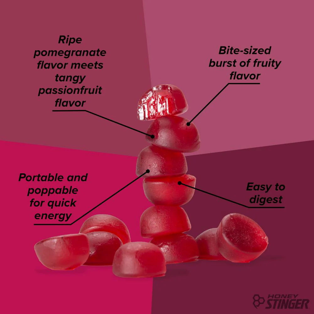 Pomegranate Passionfruit Energy Chews Box of 12