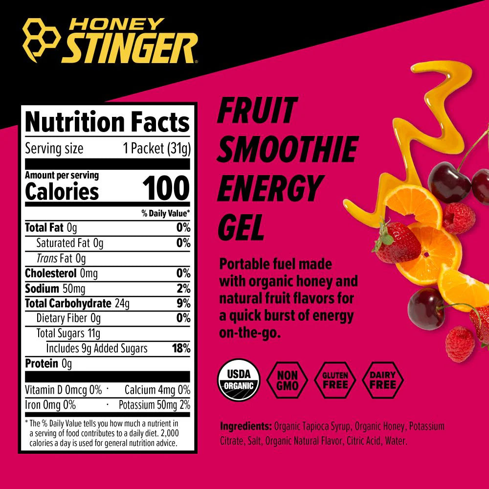 Fruit Smoothie Energy Gel Box of 12
