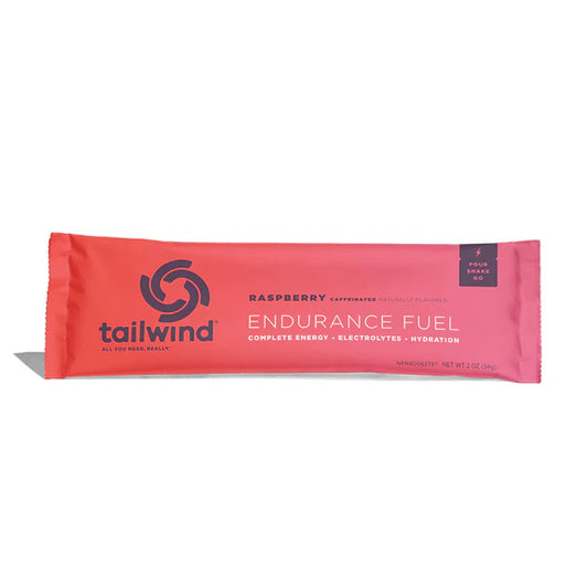 Tailwind Endurance Fuel-Caffeinated Raspberry/Box of 12 Single Serving