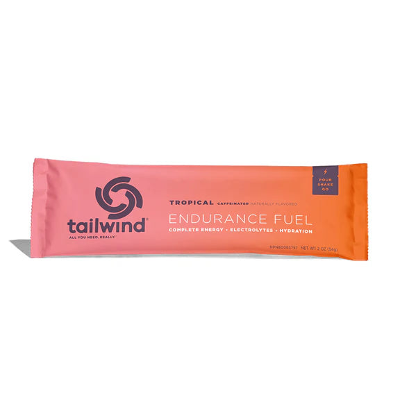 Tailwind Endurance Fuel-Caffeinated Tropical / Box of 12 Single Serving