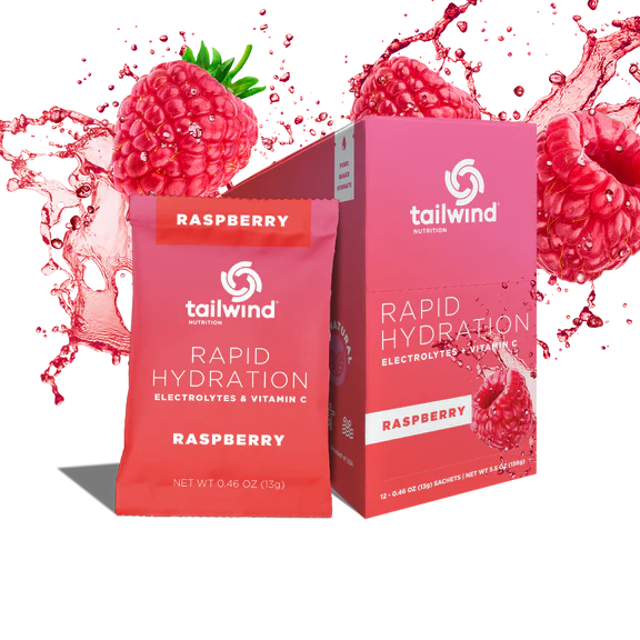 Rapid Hydration-Raspberry / Box of 12 Single Serving