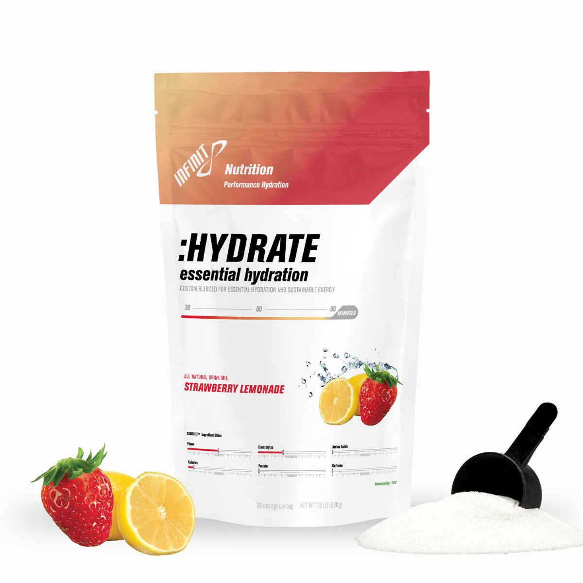 :HYDRATE Essential Hydration - Strawberry Lemonade - 30 serving bag