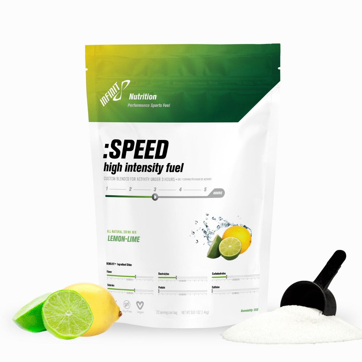 :SPEED High-Intensity Fuel - lemon lime - 22 Serving bag