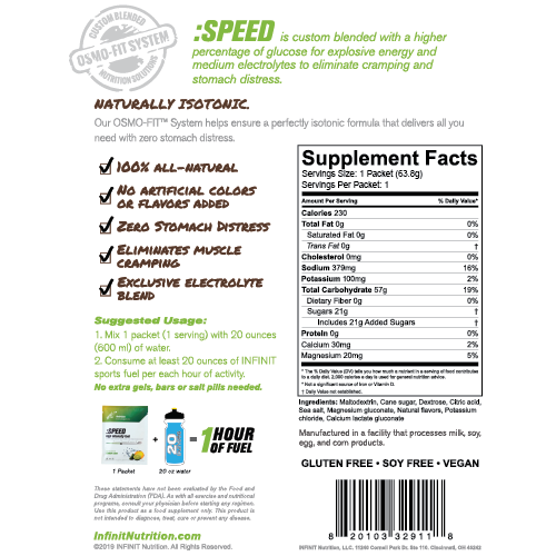 :SPEED High-Intensity Fuel - 20 Pack Singles